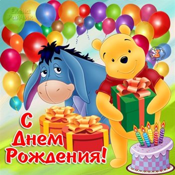 Чудесные поздравления для Открытки с медведем на День Рождения