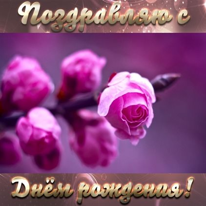 Нежные поздравления для Бесплатные открытки с Днем Рождения