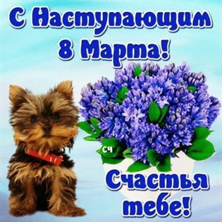 Теплые слова для Открытки с наступающим 8 марта