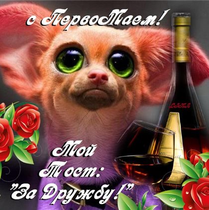 Подарите улыбку: Открытки с наступающим 1 мая