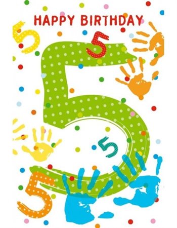 Яркие пожелания для Открытки с Днем Рождения 5 лет мальчику/девочке