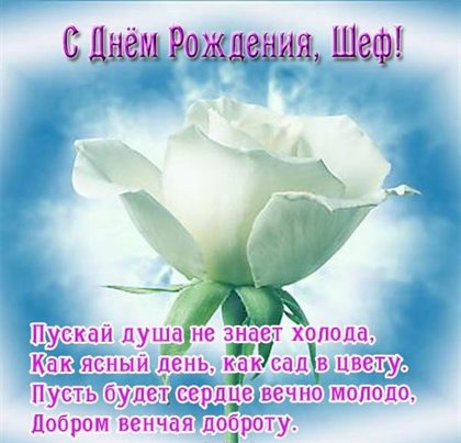 Теплые слова для Открытки начальнику с Днем Рождения