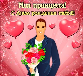 Особенная открытка для Открытки девушке с Днем Рождения